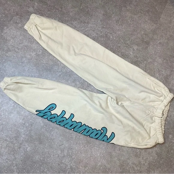 Madhappy Off White Turquoise Campus Crewneck Sweatpant set size medium & large - Picture 14 of 15
